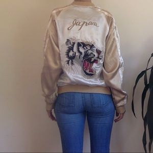 Japanese Reversible Silk Bomber Jacket